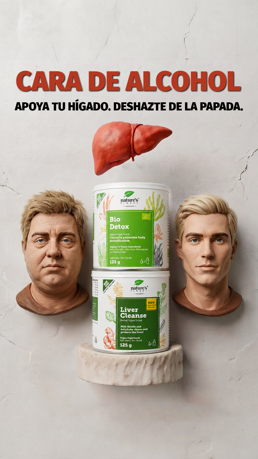 Nature's Finest España Facebook ad: Programa 100% natural para reset