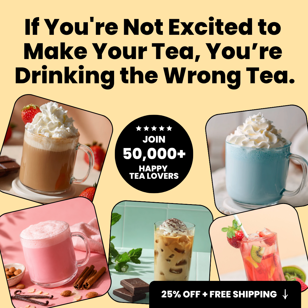 Tealish Facebook ad: Life’s Too Short for Boring Tea