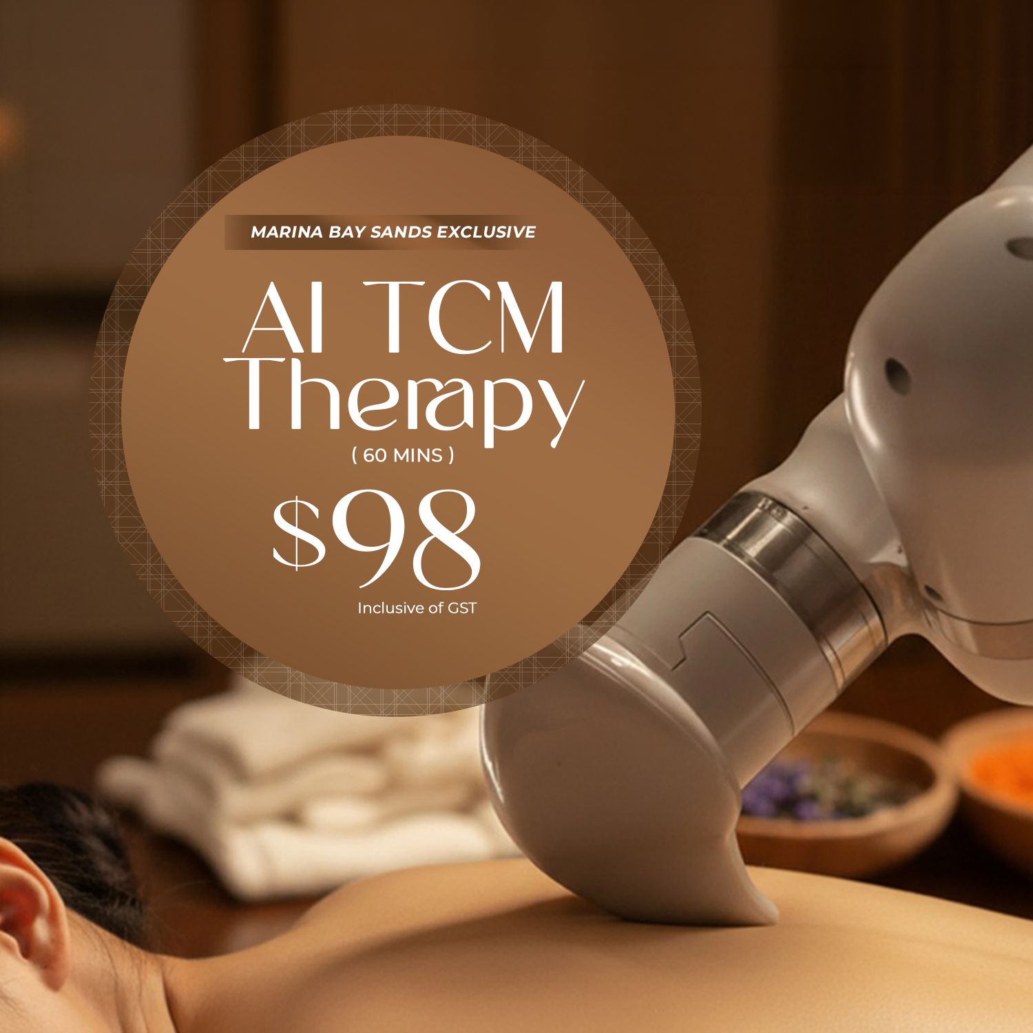 Joyre TCMedi Spa Facebook ad: AI-Powered TCM Therapy @ $98 (inclusive of GST)
