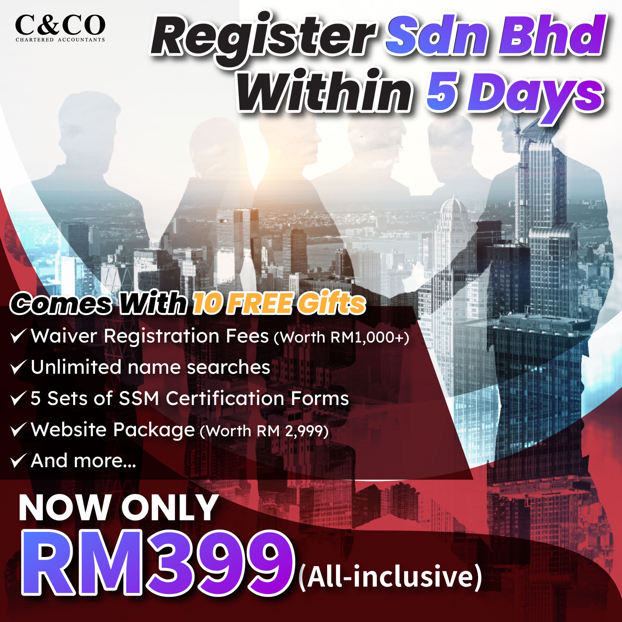 C & CO Facebook ad: 5 Days Settle!