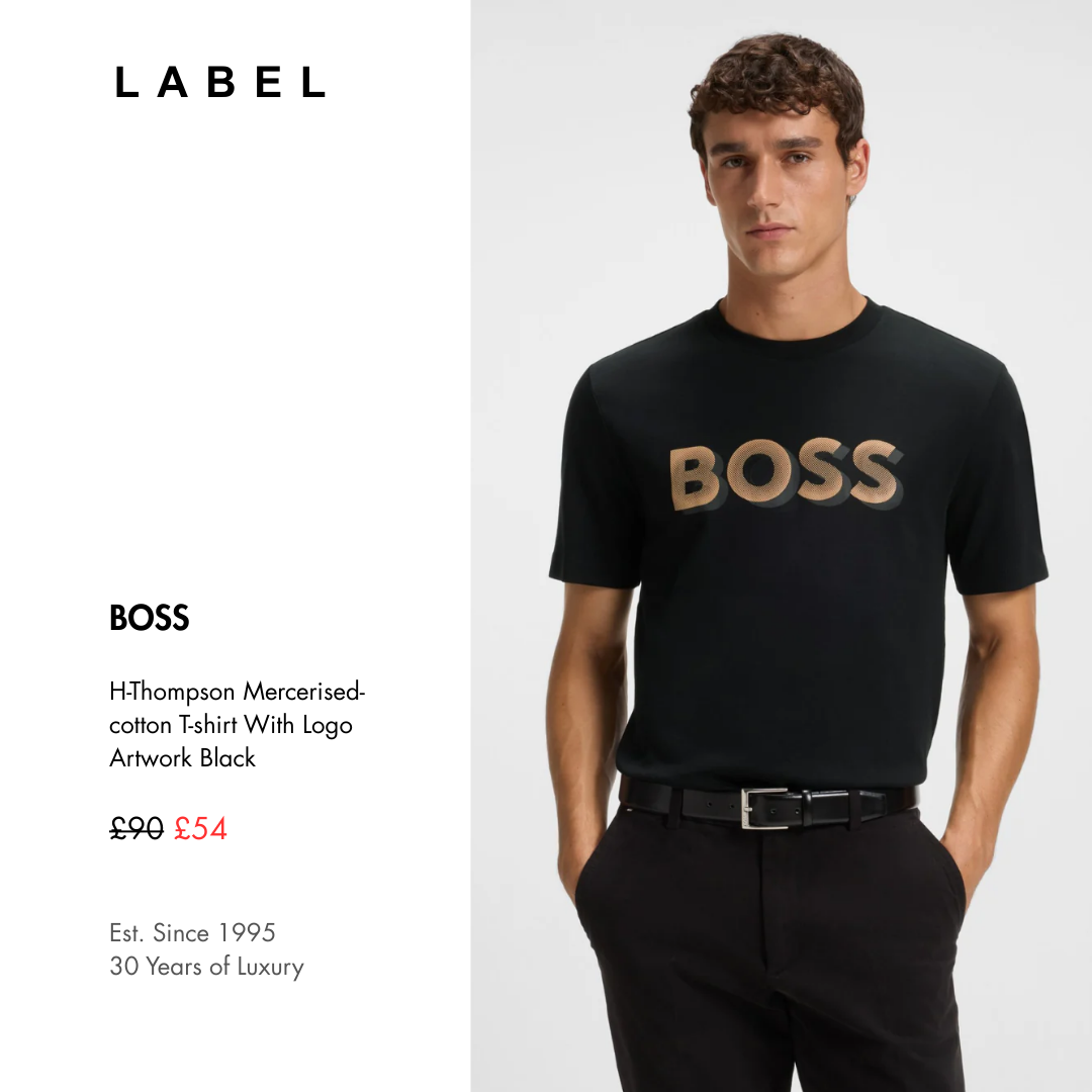 LABEL Facebook ad: Your Next Hugo Boss Piece Is Closer Than…