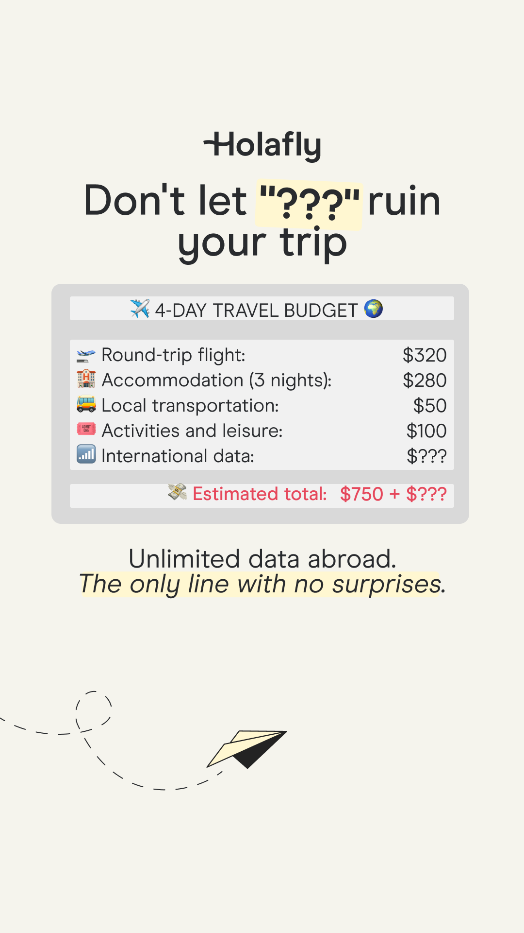 Holafly - English Facebook ad