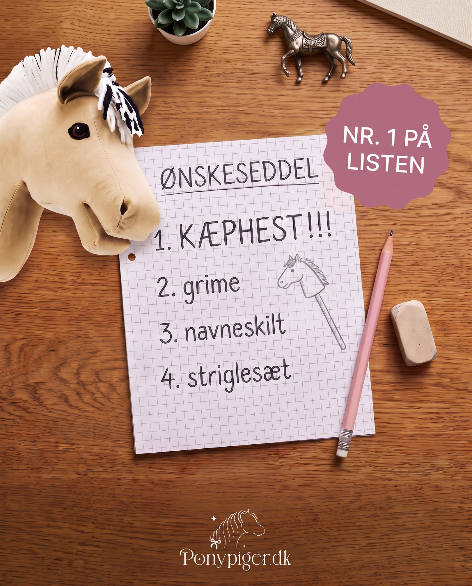 Ponypiger.dk Facebook ad: Find den, der bliver hendes