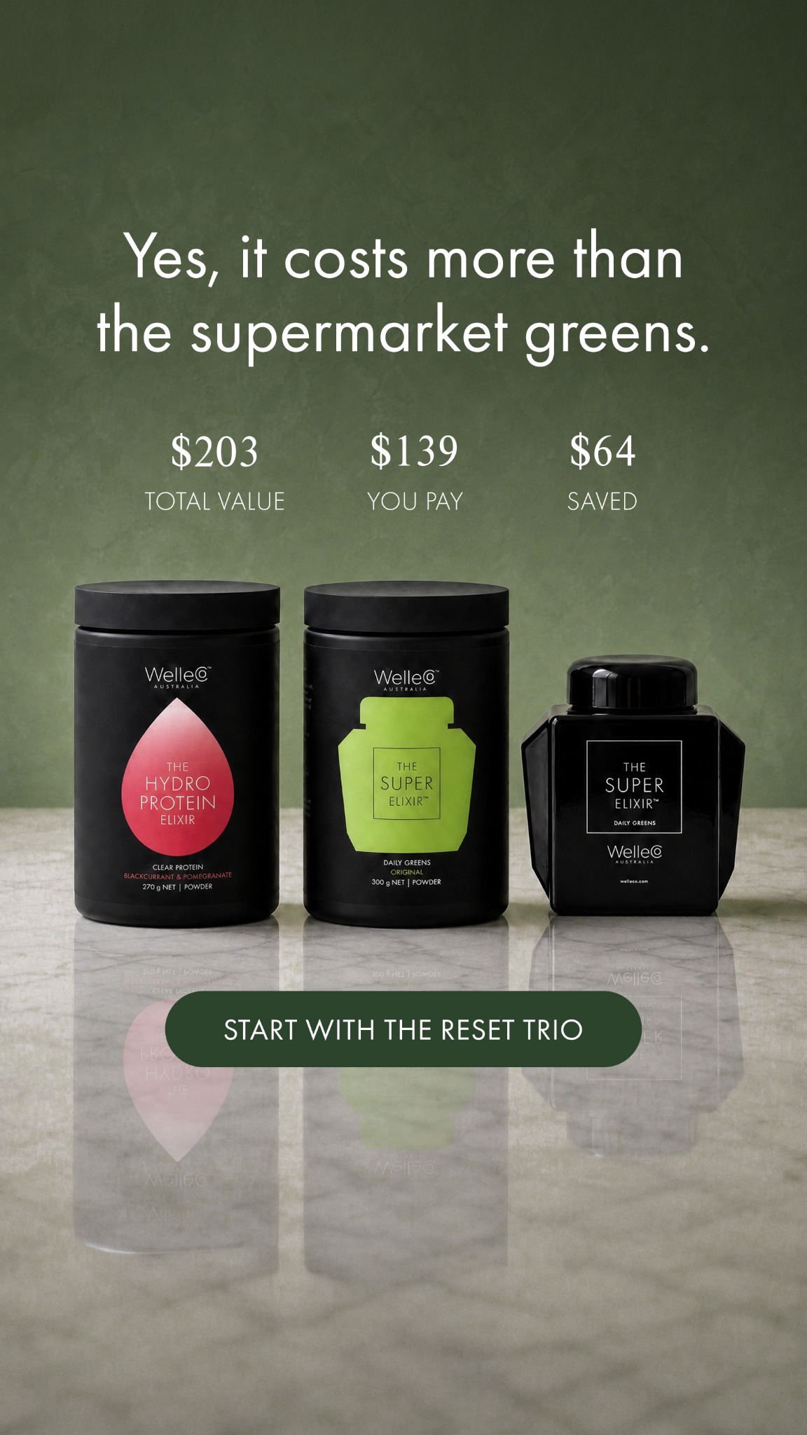 WelleCo Facebook ad