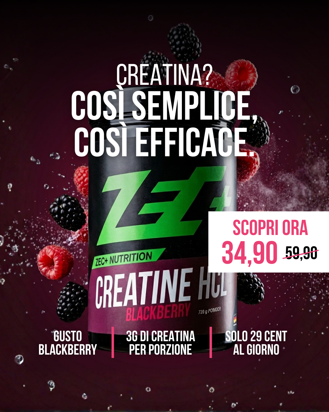 Zec+ Nutrition Italia Facebook ad