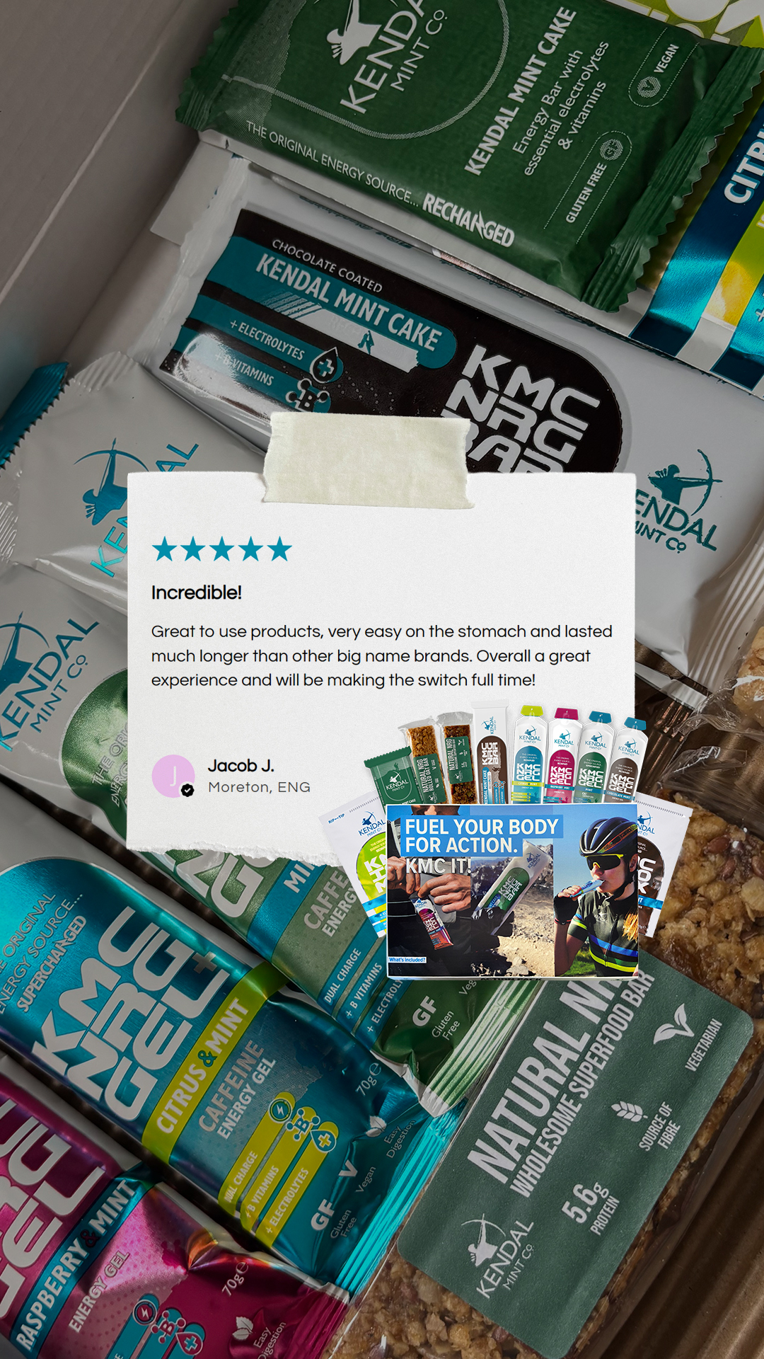 Kendal Mint Co Facebook ad: Find Your Fuel With KMC