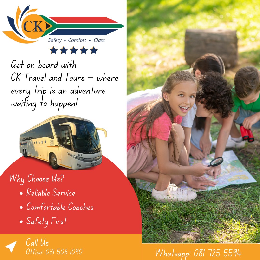 CK Travel And Tour RSA Facebook ad: Travel With Us!