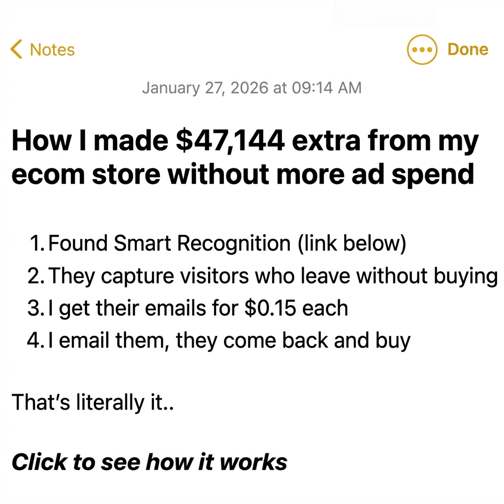 Smart Recognition Facebook ad: 10K+ Visitors? You’re Losing 4.8x Rev (39)