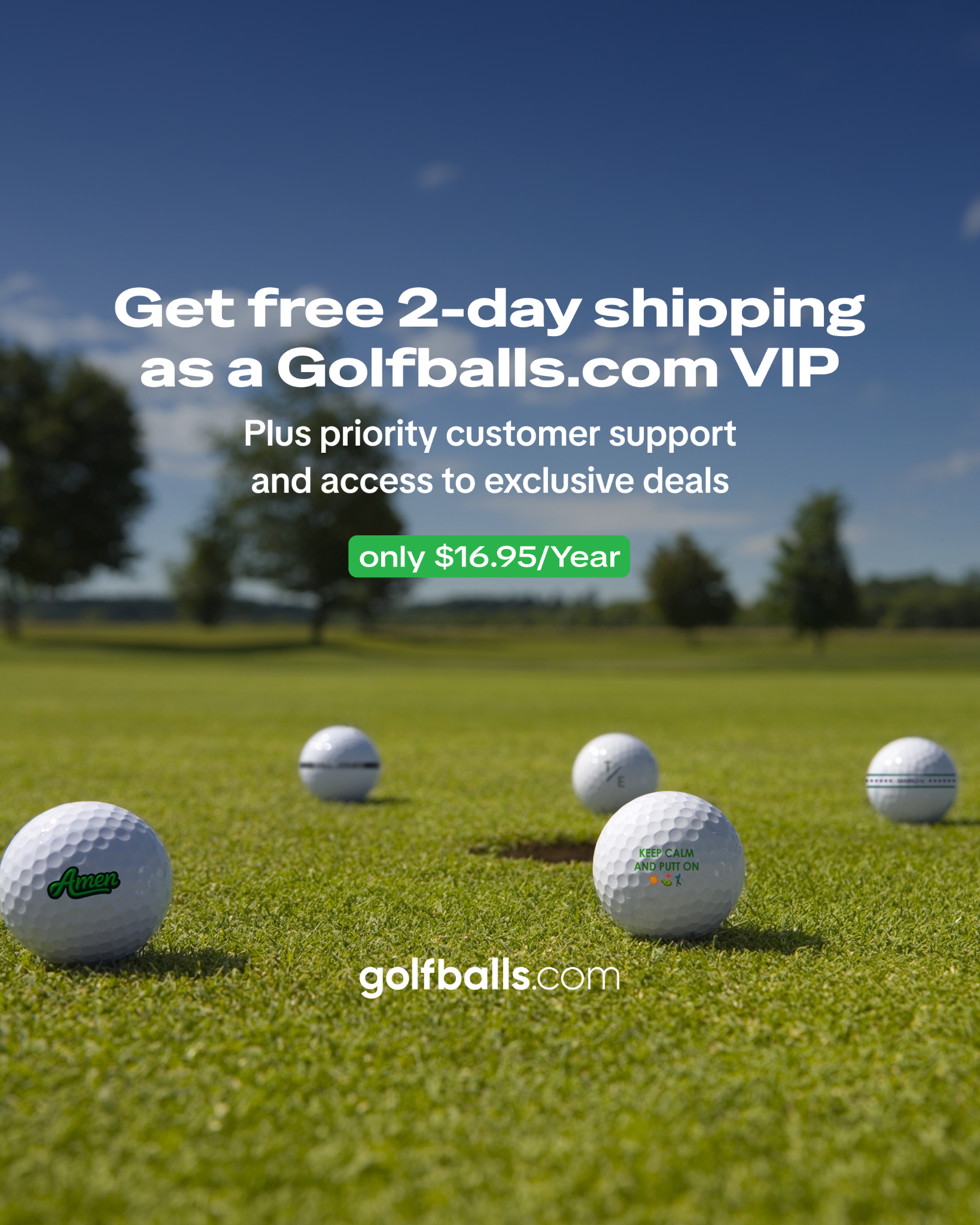 Golfballs.com Facebook ad