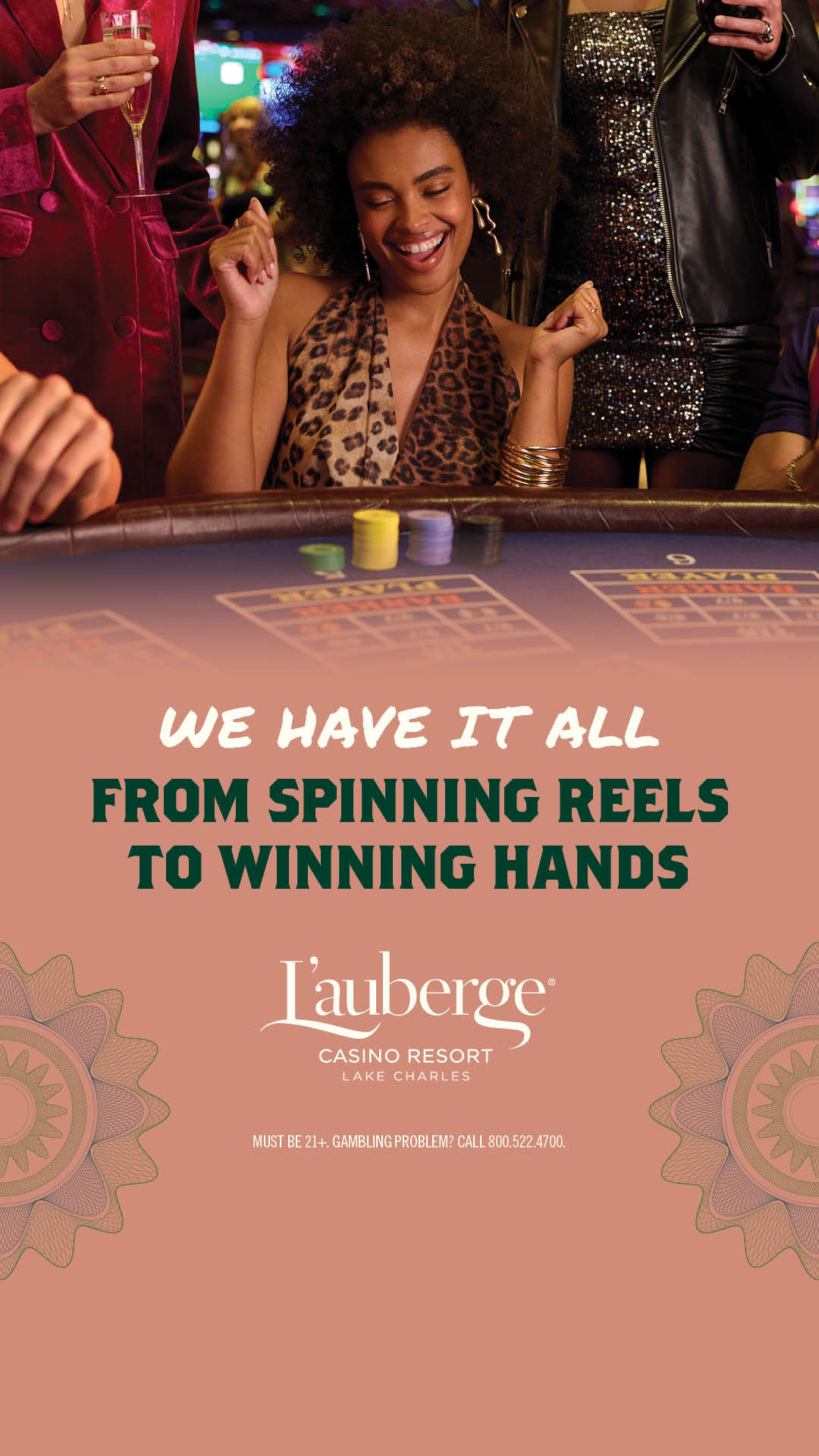 L'Auberge Casino Resort Lake Charles Facebook ad from Aug 19, 2026