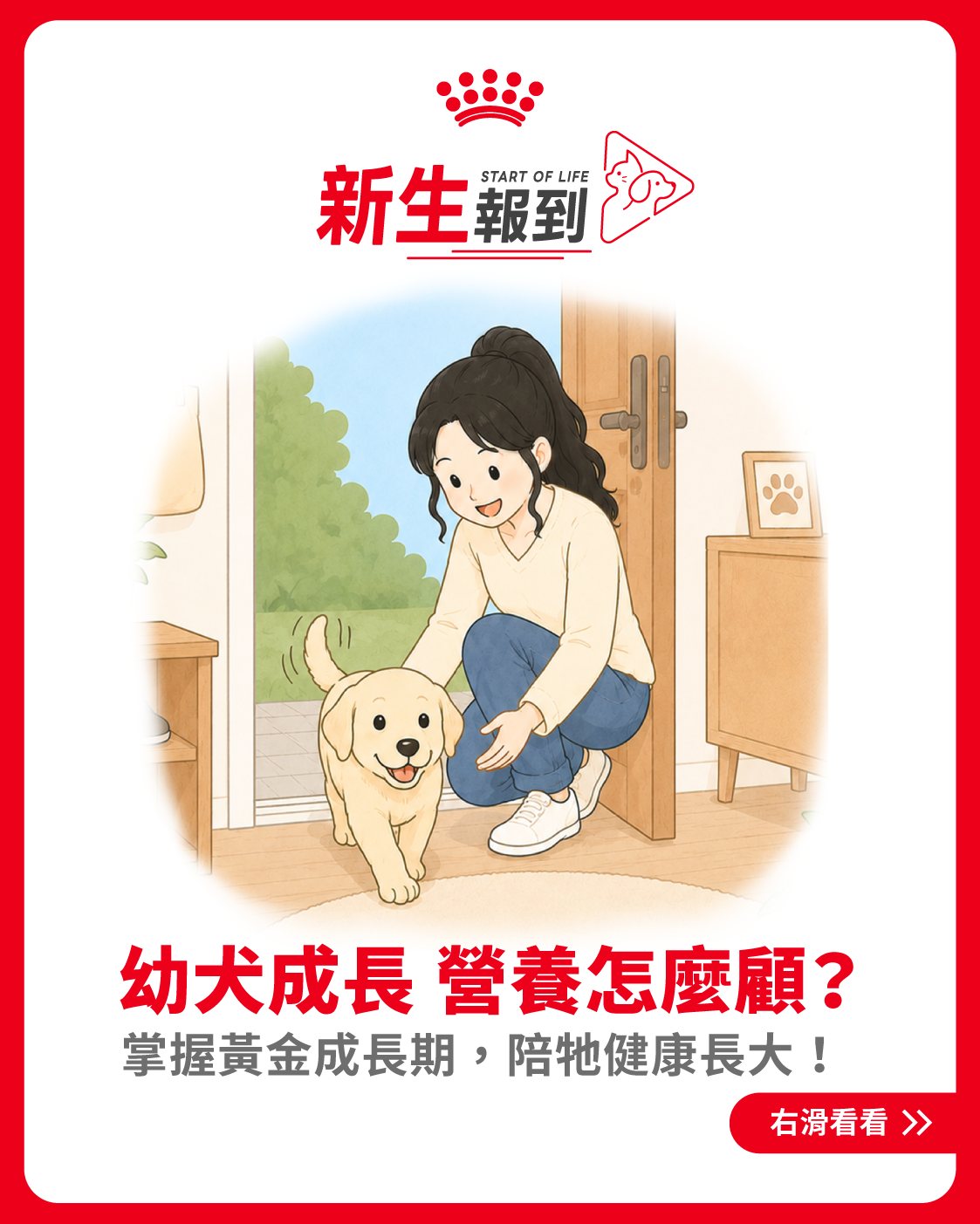 Royal Canin TW Facebook ad: 狗狗新生報到