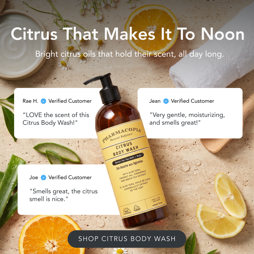 Pharmacopia Natural Bodycare Facebook ad from Jul 9, 2026