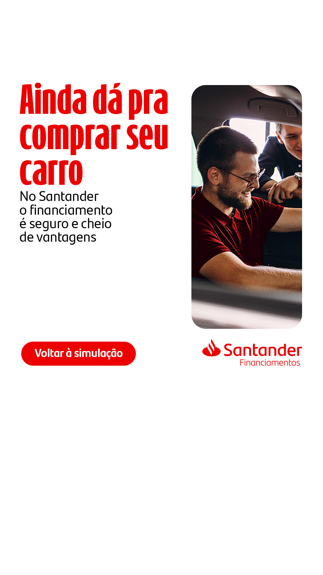 Santander Brasil Facebook ad