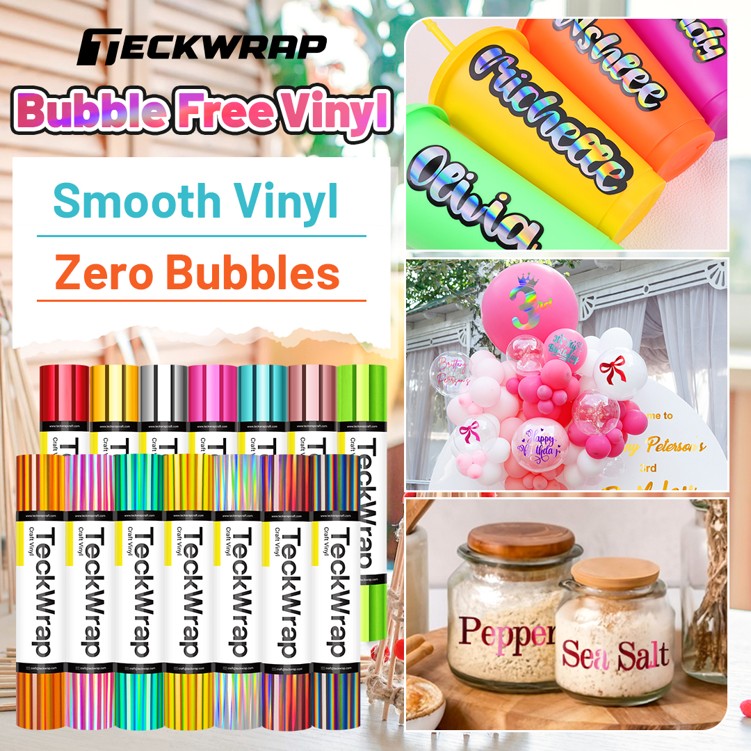 TeckWrap Craft Facebook ad: Free Shipping! Bubble-Free Mirror Chrome Vinyl Bundles