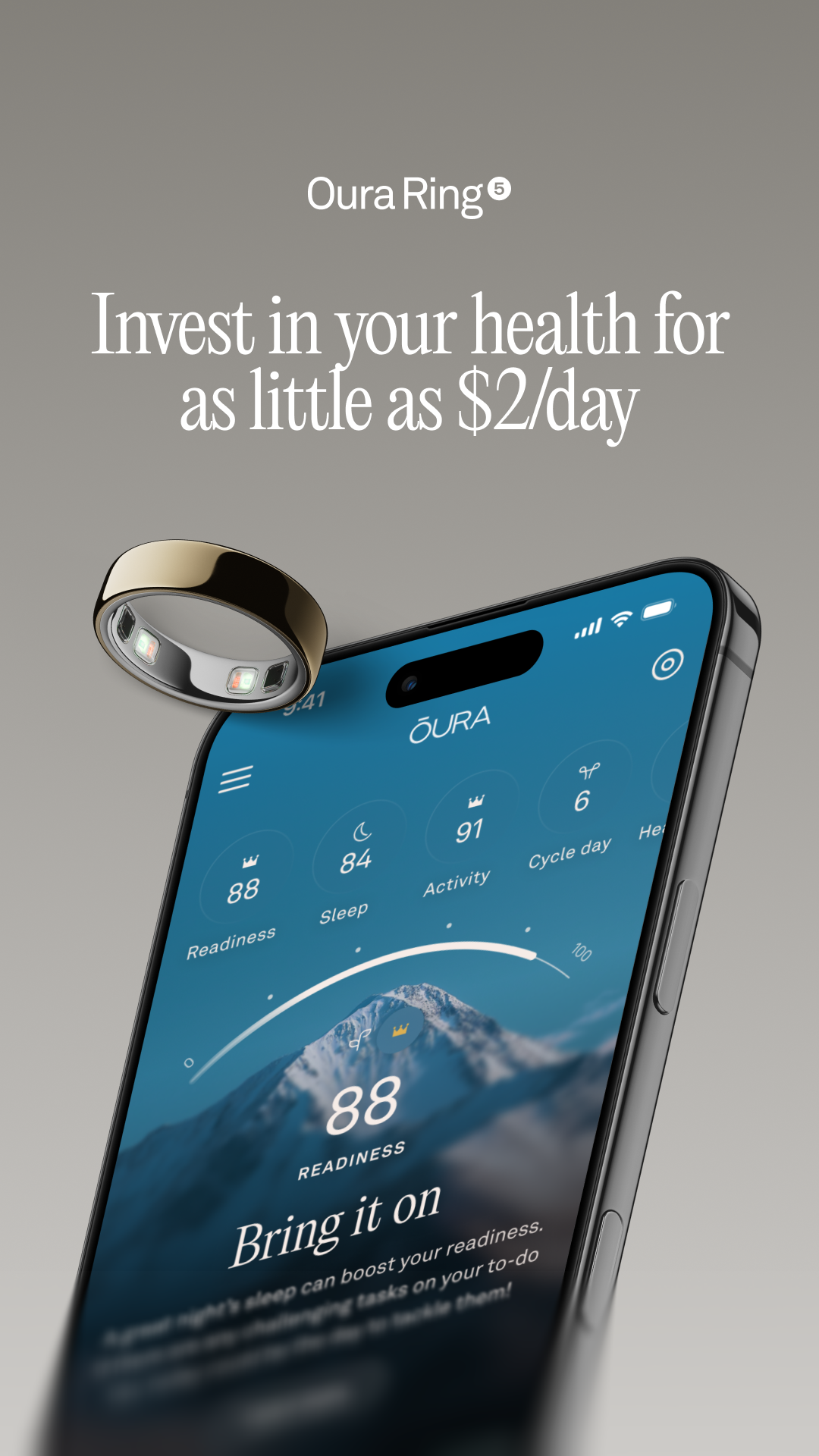 ŌURA Facebook ad