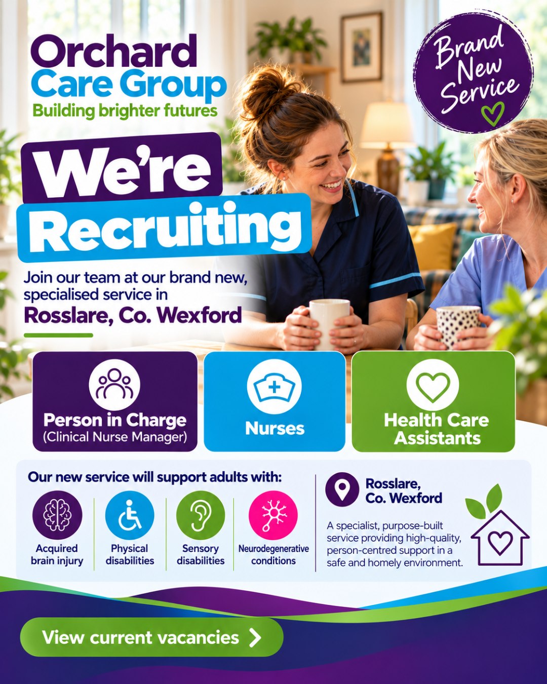 Orchard Care Group Facebook ad: Careers, Current Vacancies