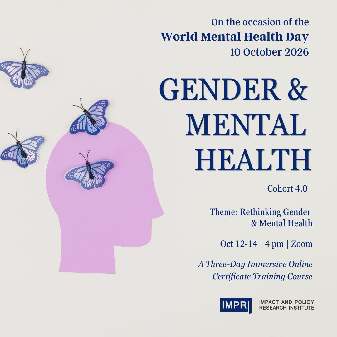 IMPRI Impact and Policy Research Institute Facebook ad: Gender and Mental Health