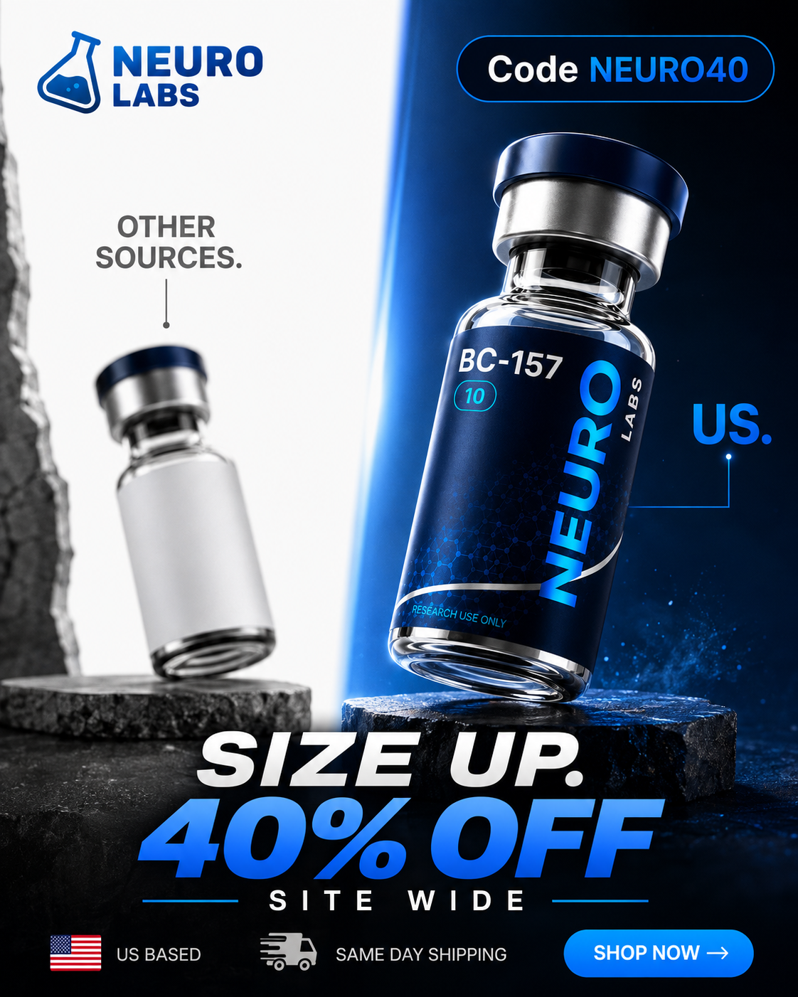 Neuro Labs Facebook ad: 2026 US Source | Sitewide Savings!