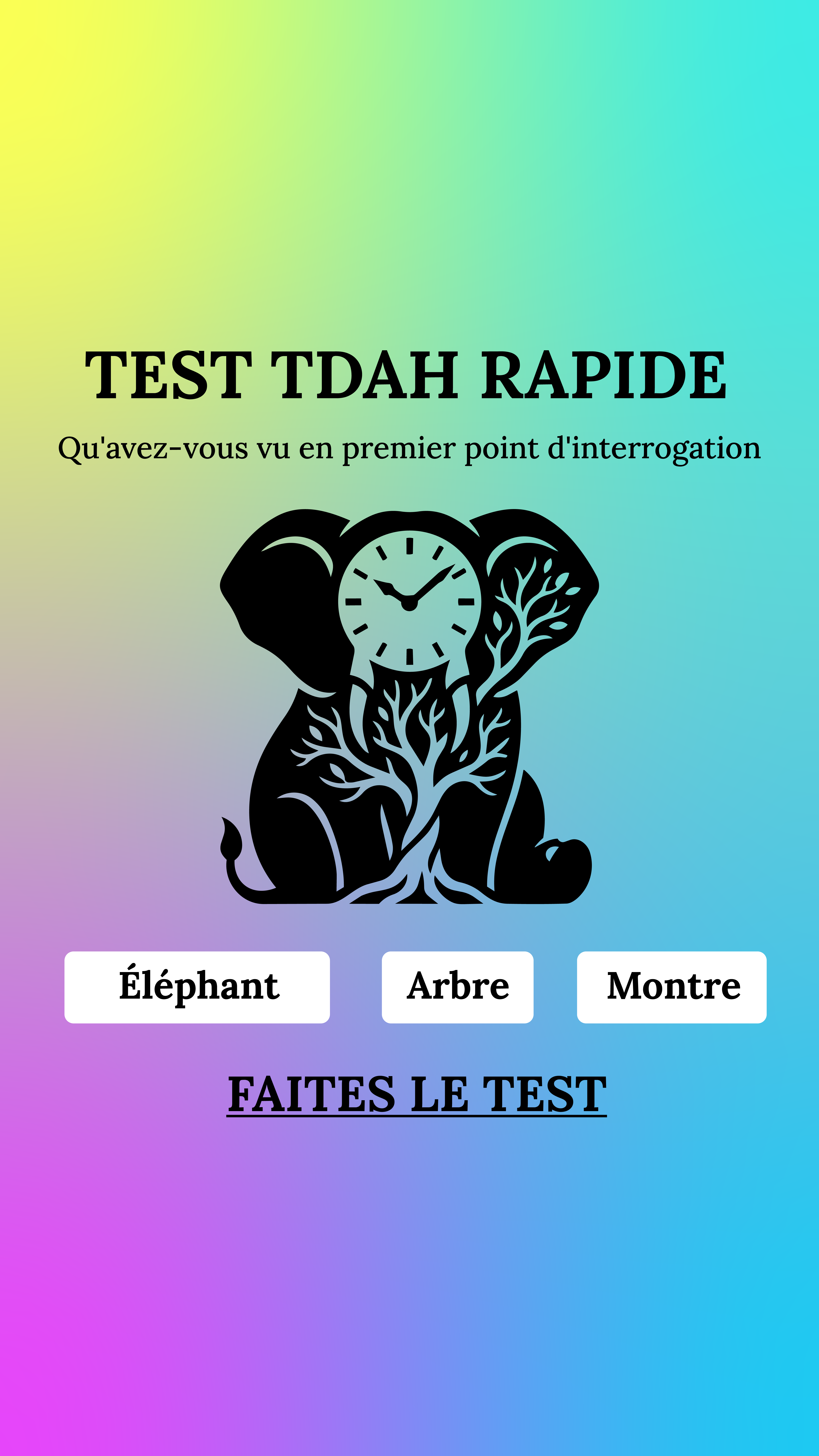 International IQ test Facebook ad