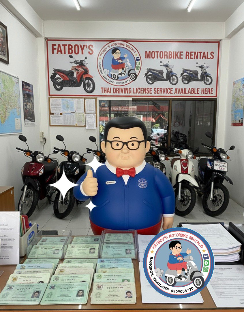 Fatboys Motorbike and Car Rentals - Bangkok Facebook ad: We know that paperwork can be the most…