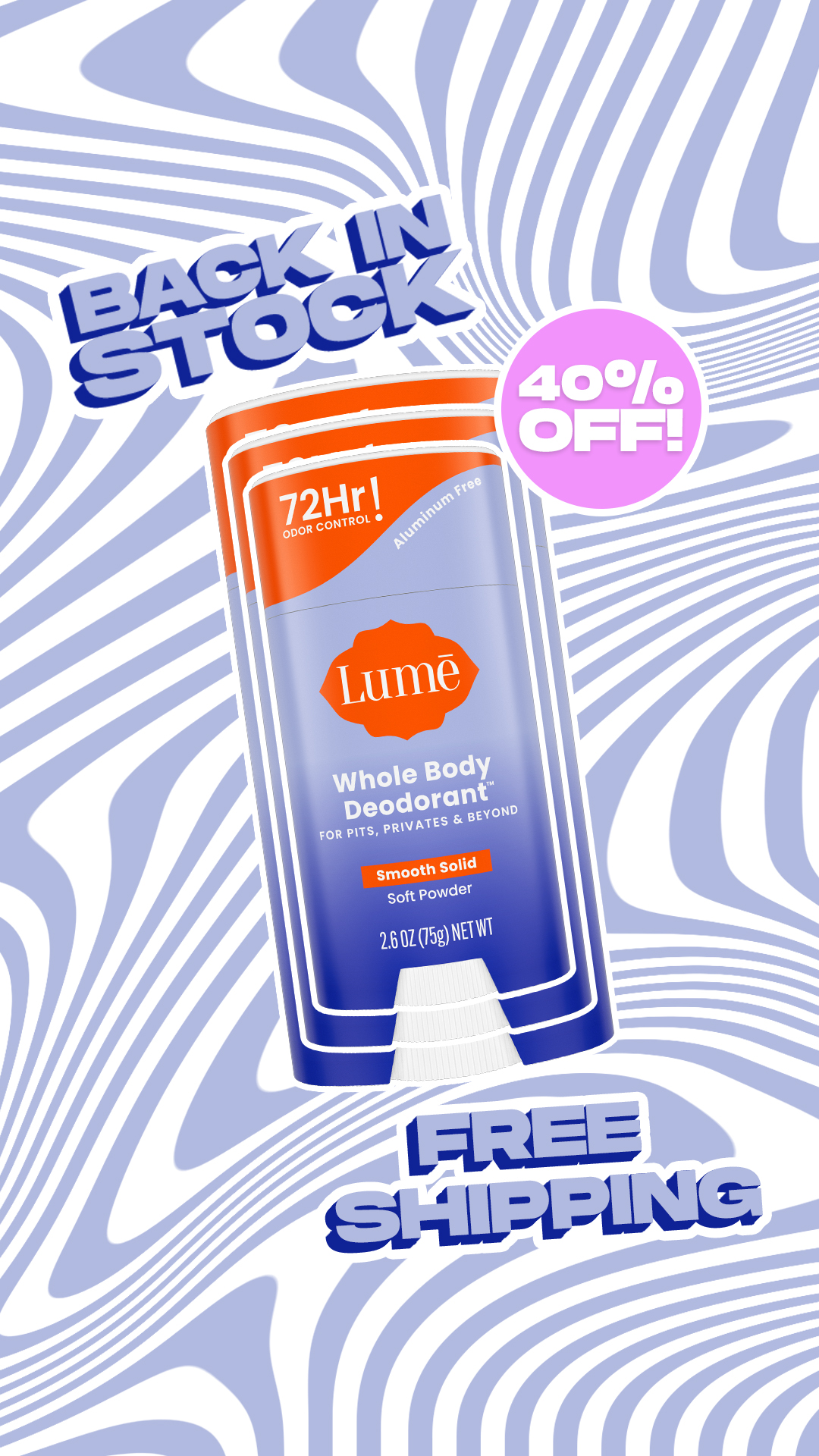 Lume Deodorant Facebook ad