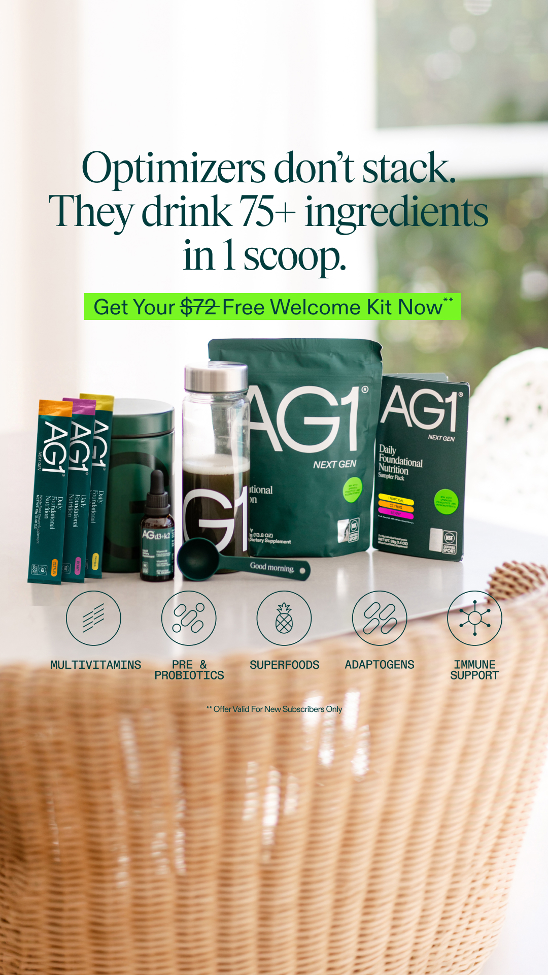 AG1 by Athletic Greens Facebook ad
