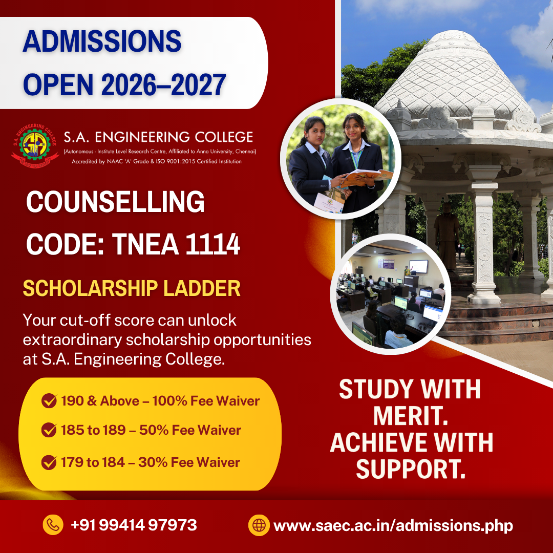 S.A. Engineering College - Autonomous Facebook ad