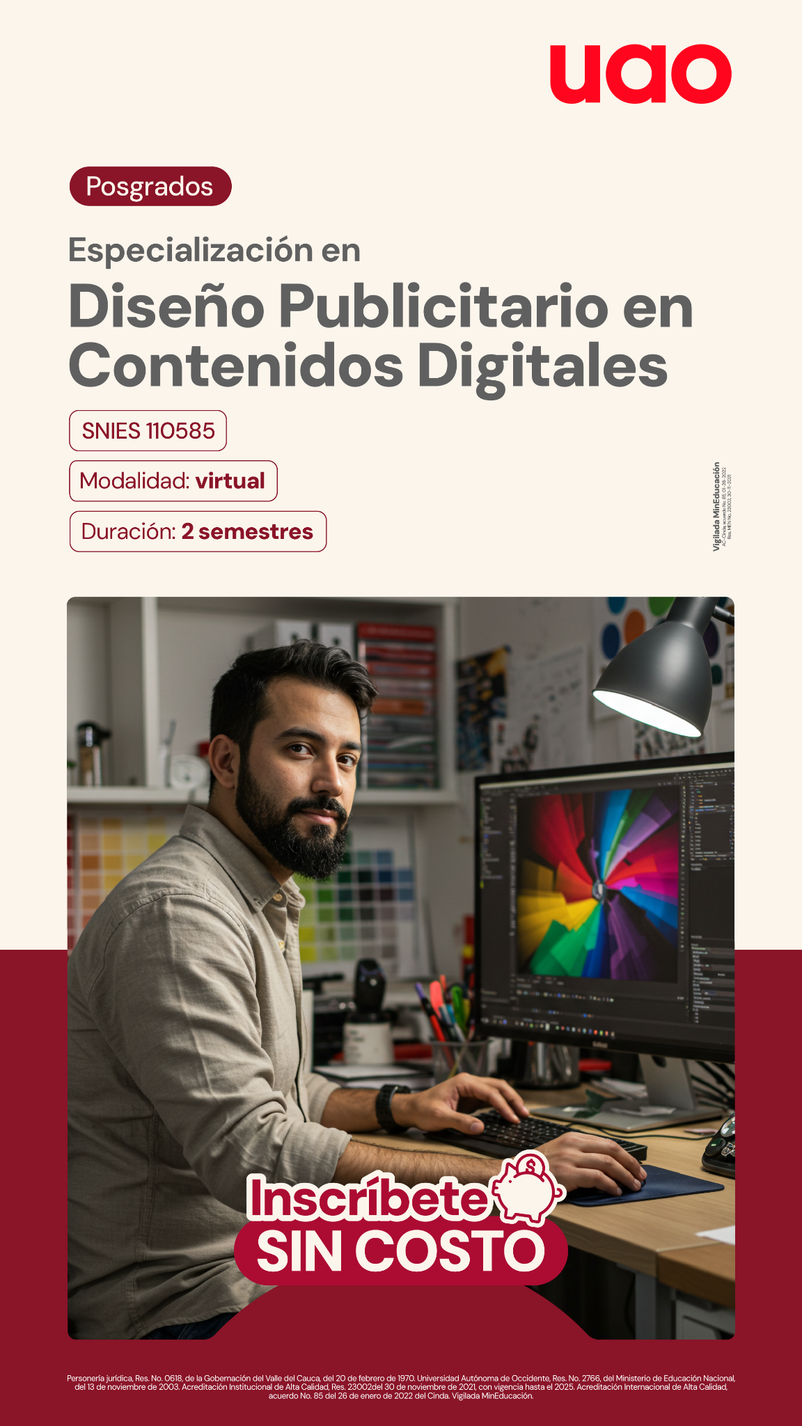 La UAO Facebook ad