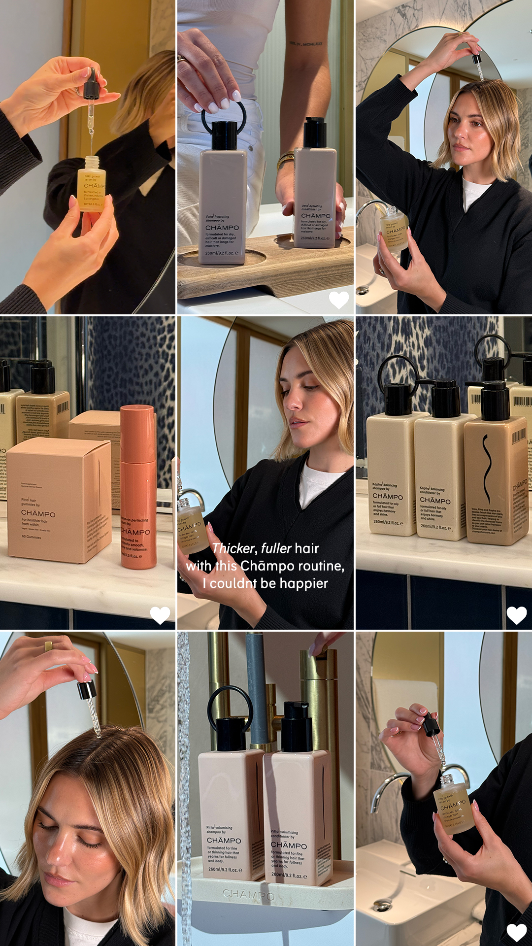 Chāmpo Haircare Facebook ad