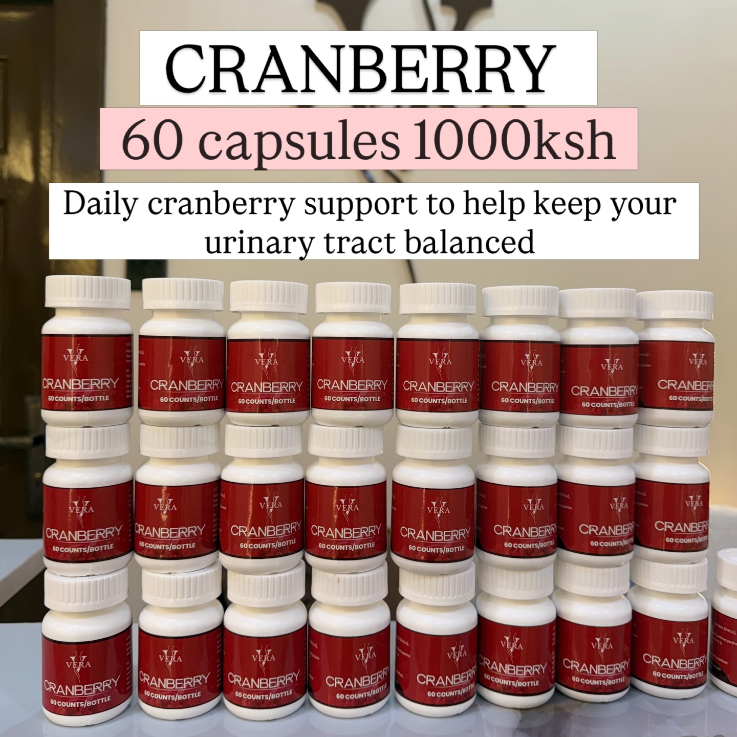 vivivera.ke Facebook ad: 60 CRANBERRY 1000ksh