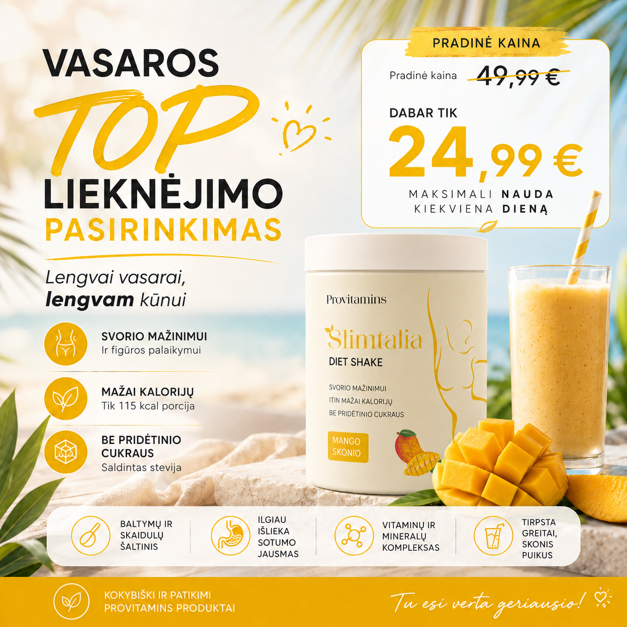 MotersTalija.lt Facebook ad: RIBOTA nuolaida, 50%!