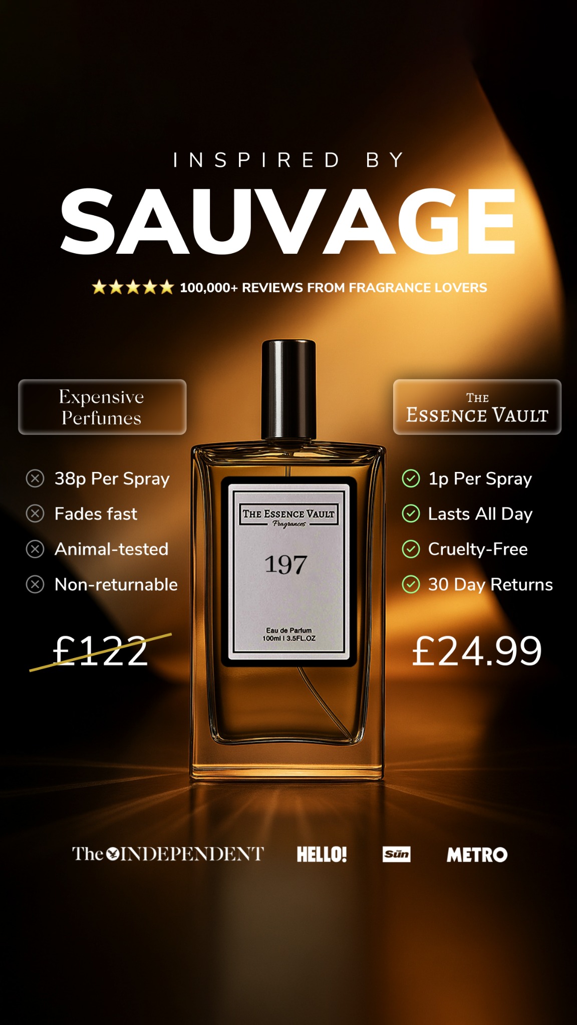 The Essence Vault Facebook ad