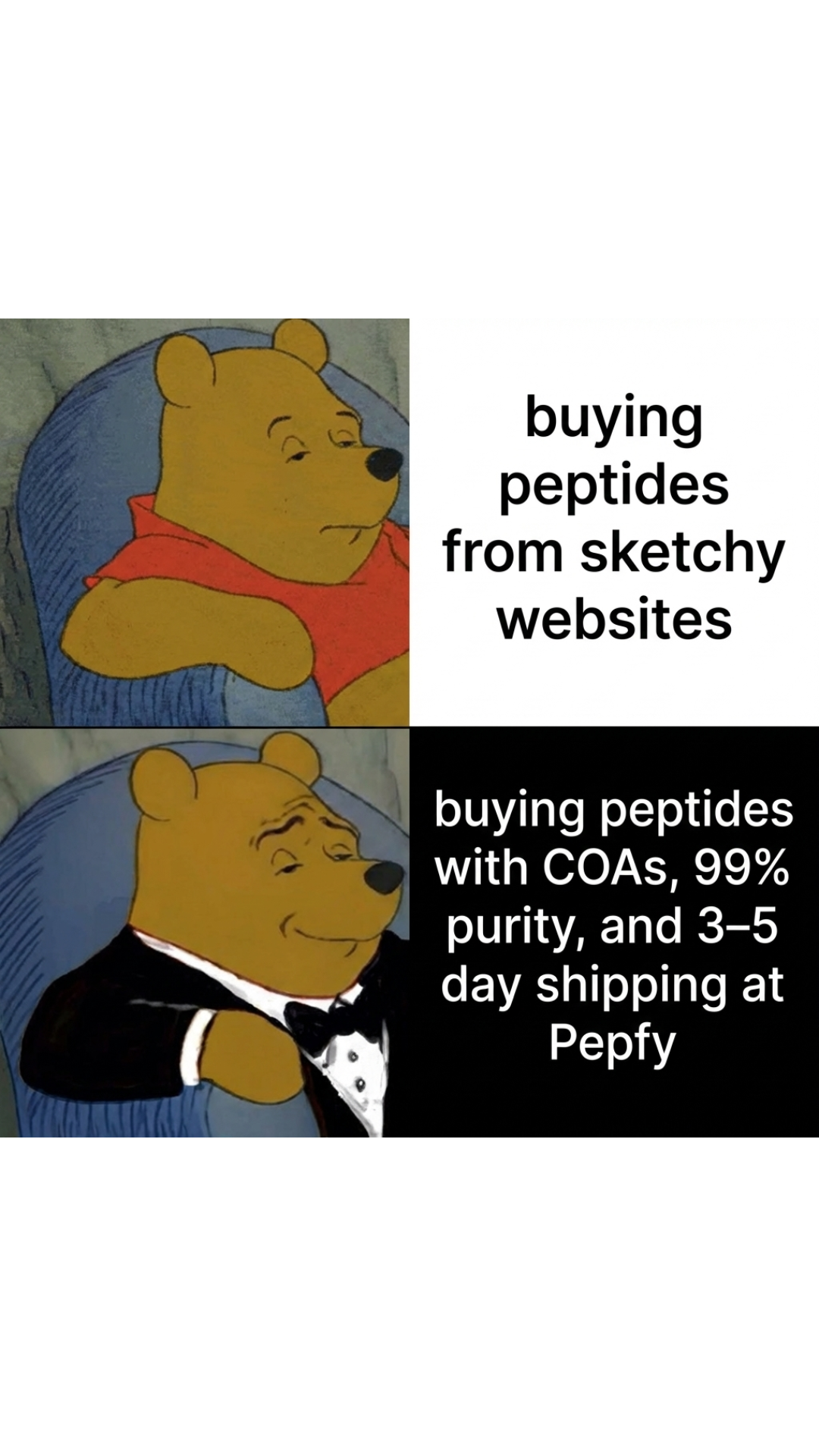 Pepfy Science Facebook ad: Get up to 30% OFF + 3-5 Days Free Shipping