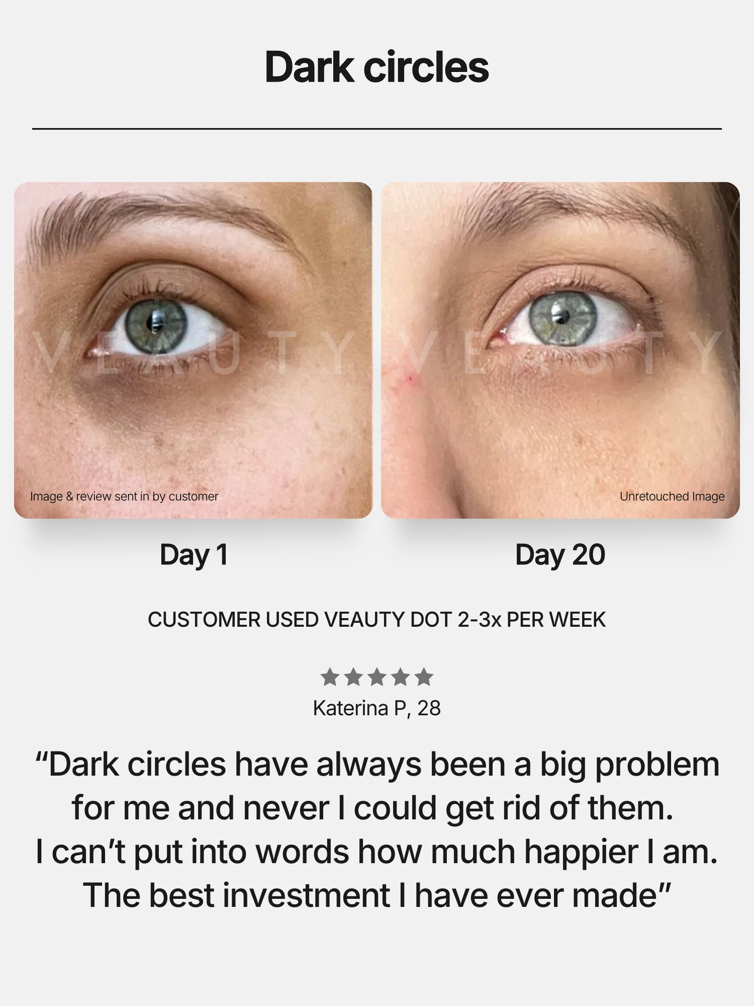 Veauty Facebook ad