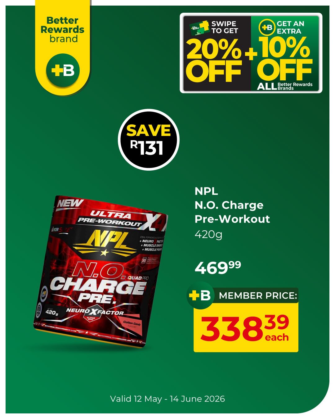 Dis-Chem Living Fit Facebook ad: Support every session with sports supplements designed to…