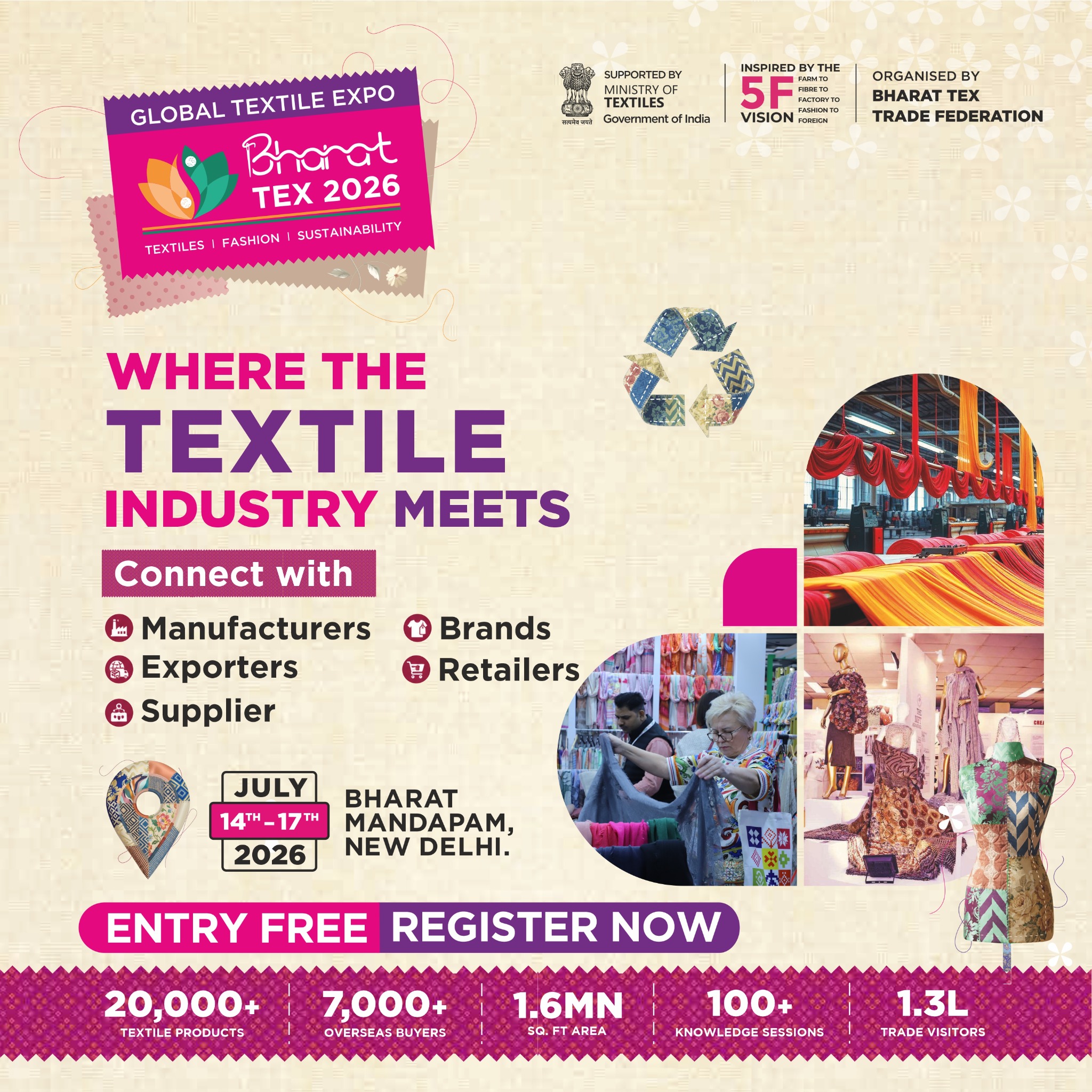 Bharat Tex Facebook ad: India's Biggest Textile Expo