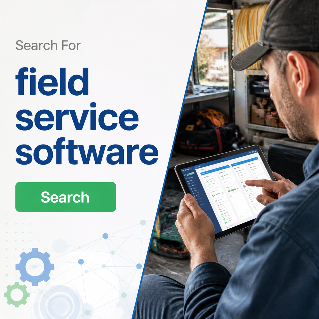 Brexplore Topics Facebook ad: Search for field service software