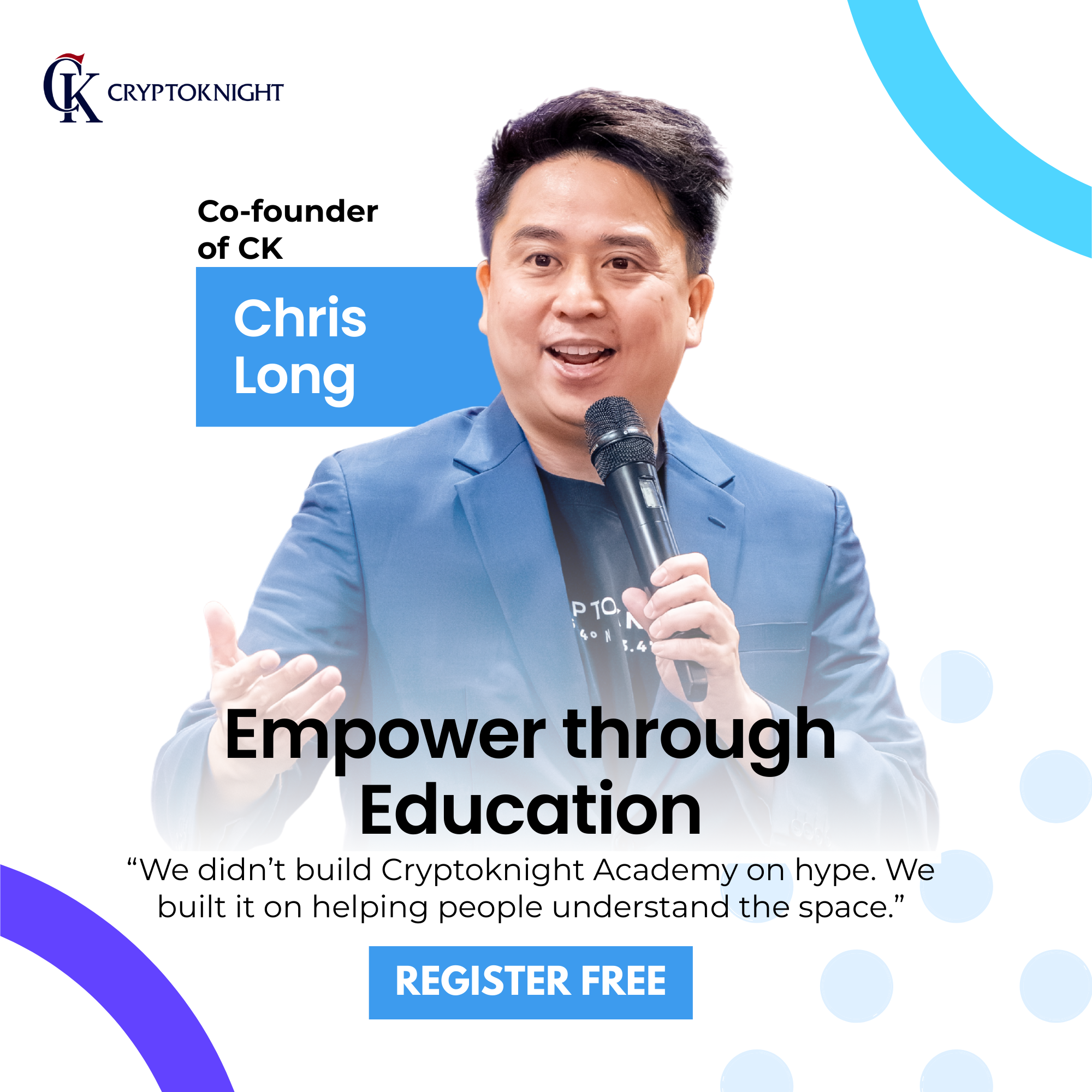 Cryptoknight Academy Facebook ad: Built Through Multiple Market Cycles