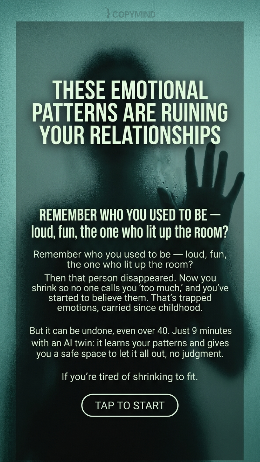 Break bad patterns with Copymind Facebook ad