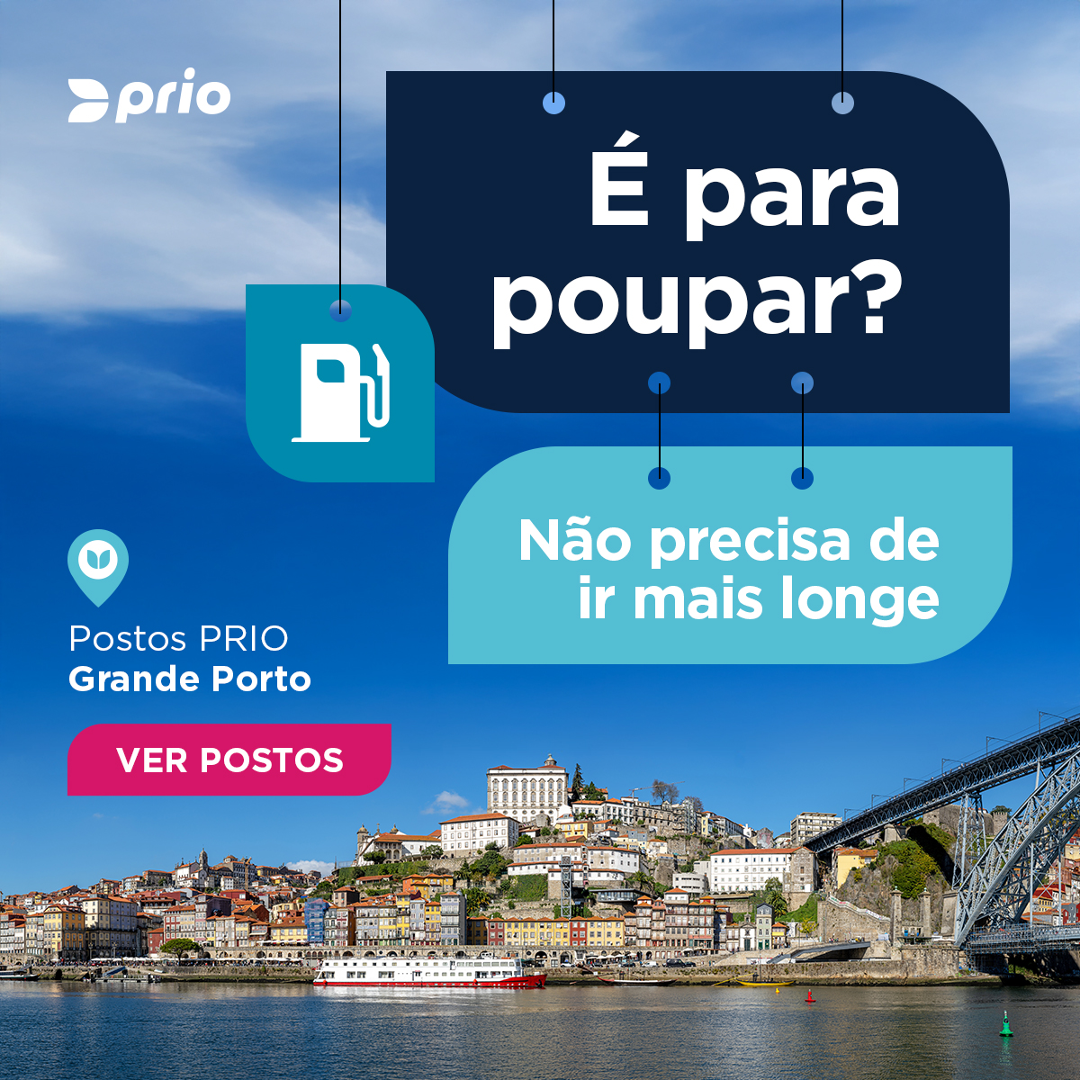 Prio Energy Facebook ad: Olá Grande Porto!