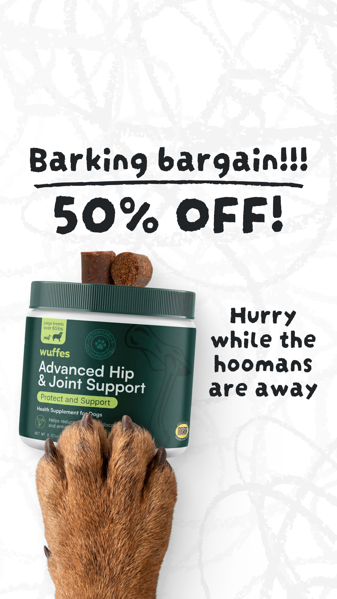 Wuffes Facebook ad