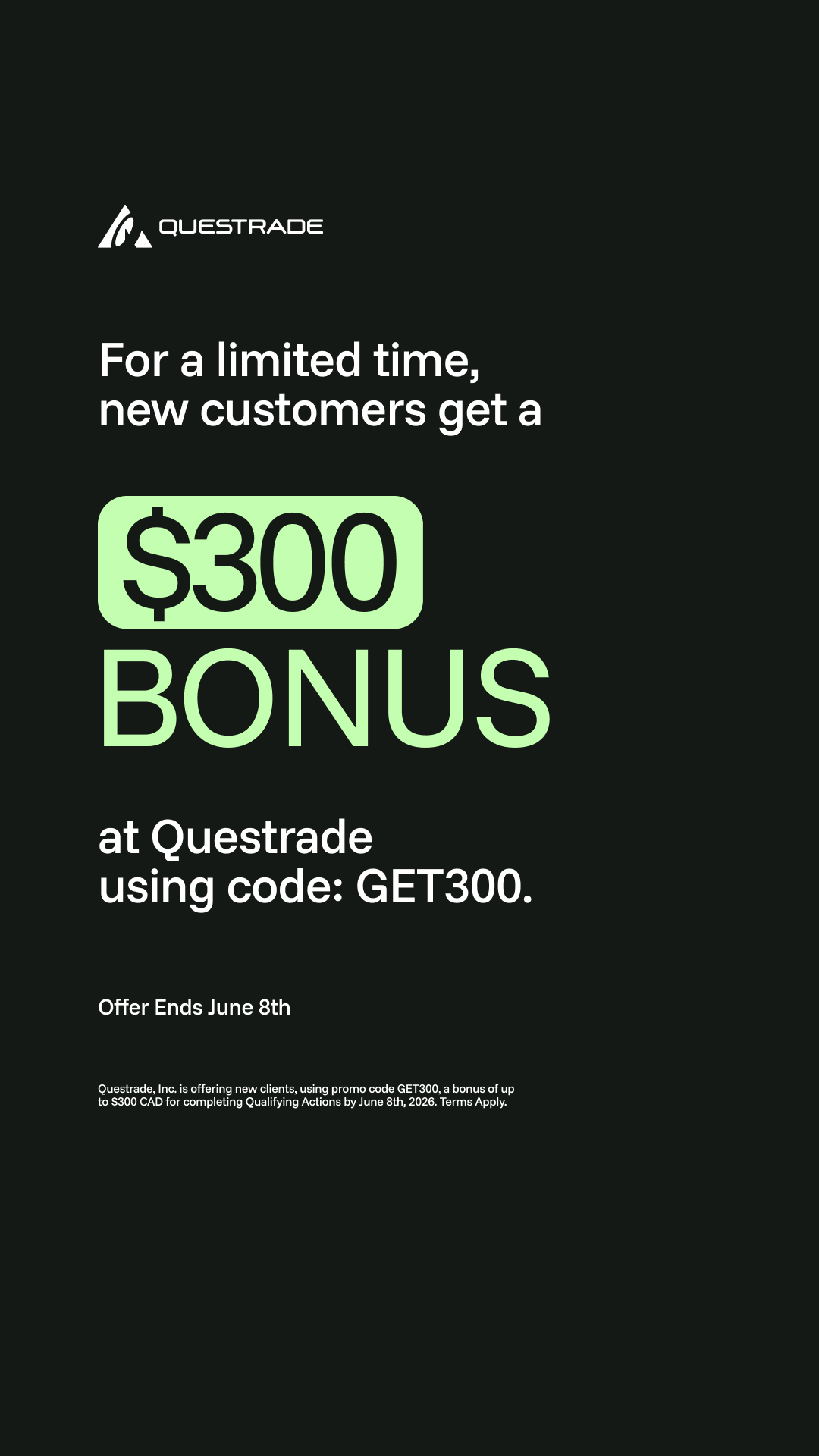 Questrade Facebook ad