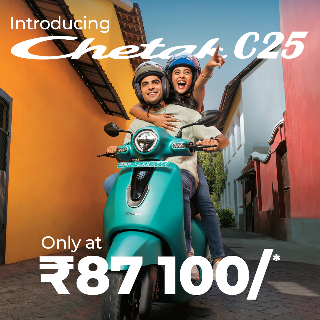 Chetak Facebook ad: Say hello to the new Chetak C25, easy…