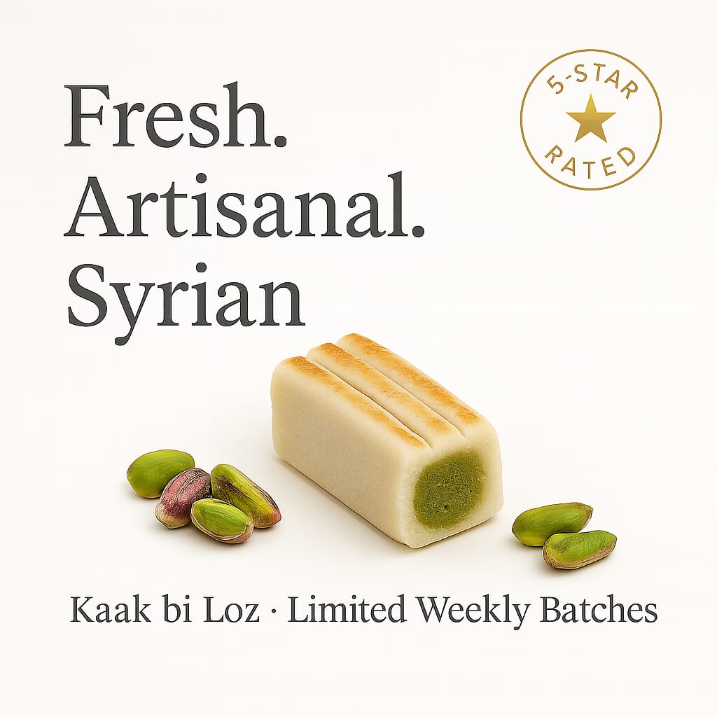 Anoush USA Facebook ad: Fresh. Artisanal. Syrian.