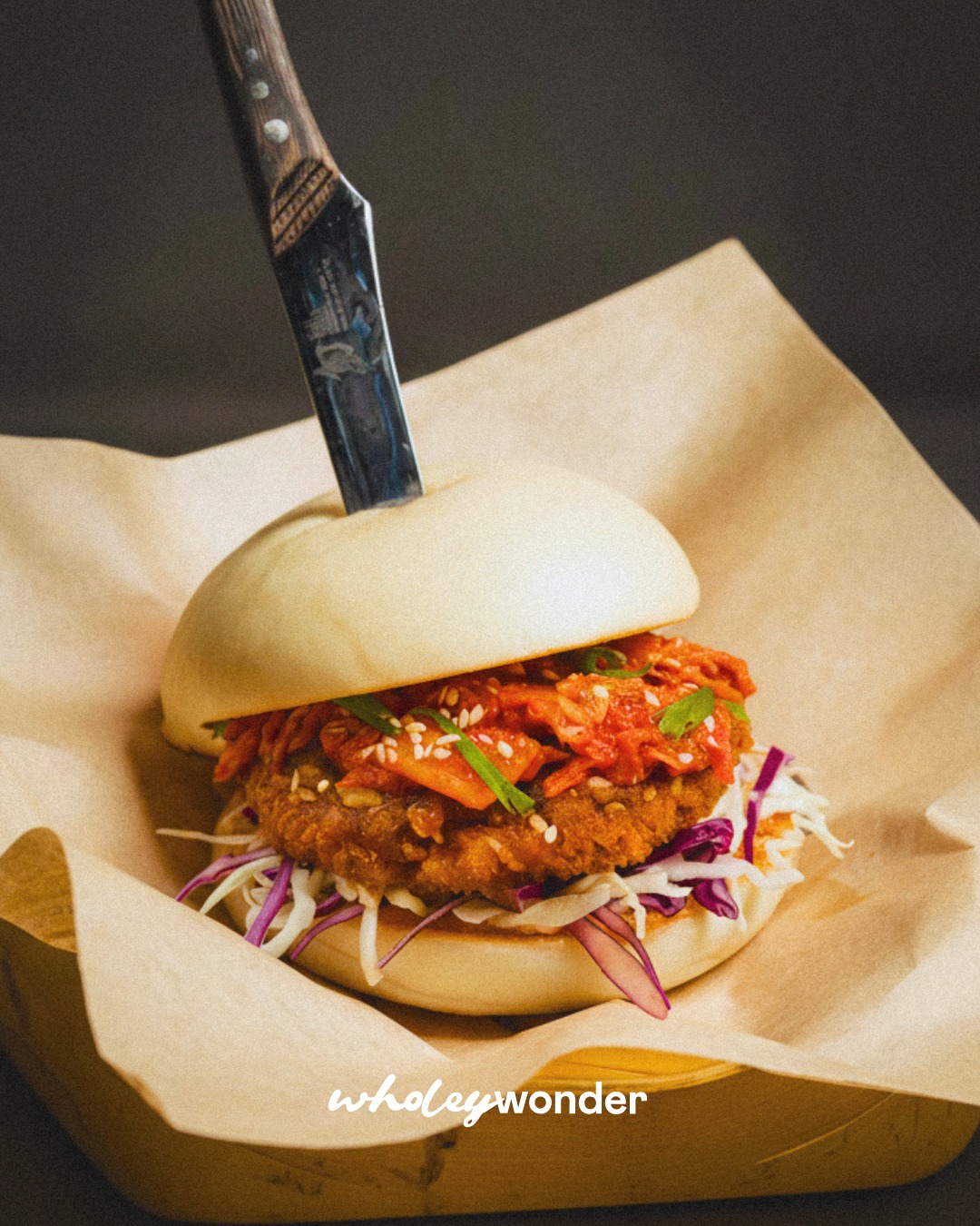 Wholey Wonder Damai Facebook ad: Not your usual burger, this one’s built with…