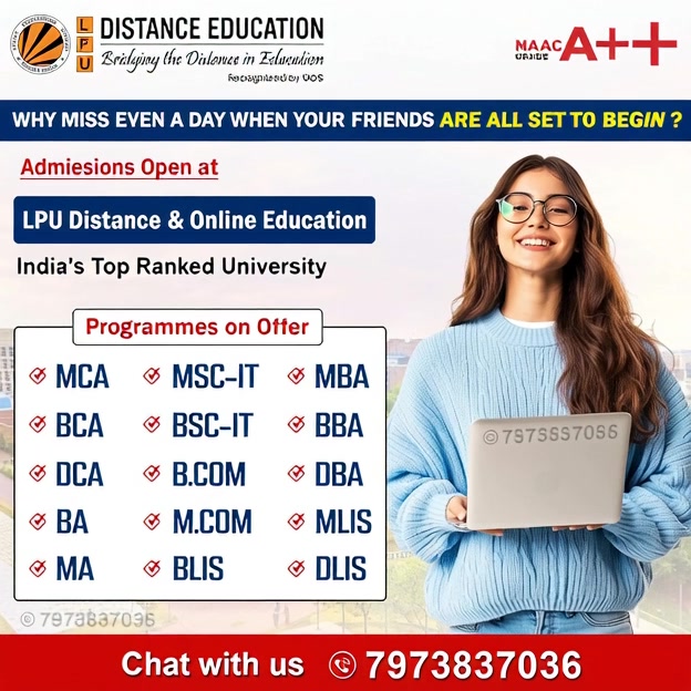 Versatile Distance Education Facebook ad: Admission Open for JAN-FEB 2026 Session