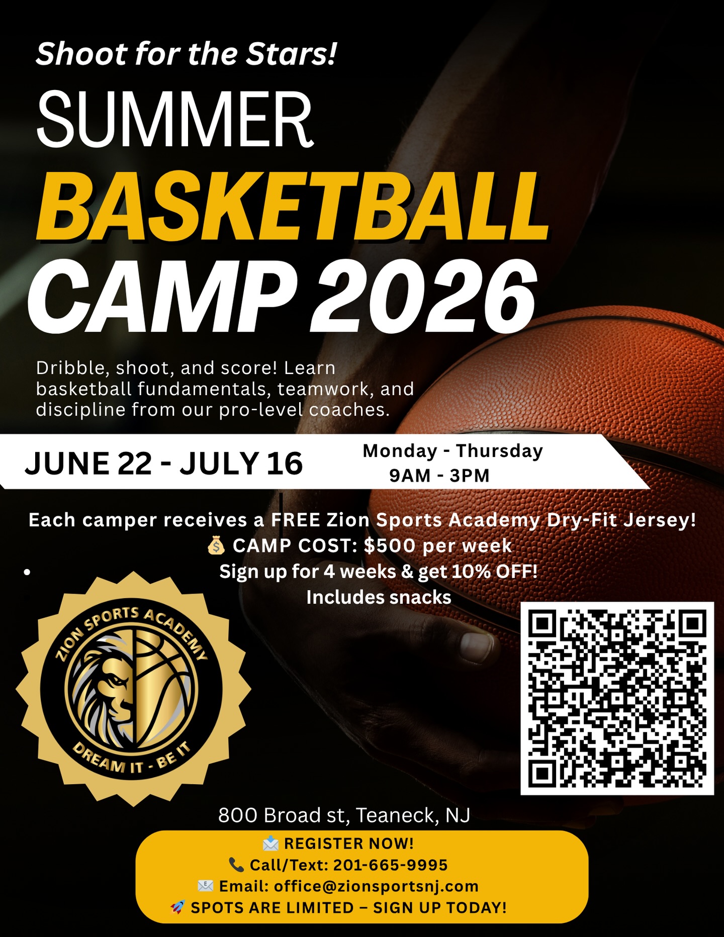 Zion - Basketball Academy Facebook ad: Zion Summer Camp is locked in