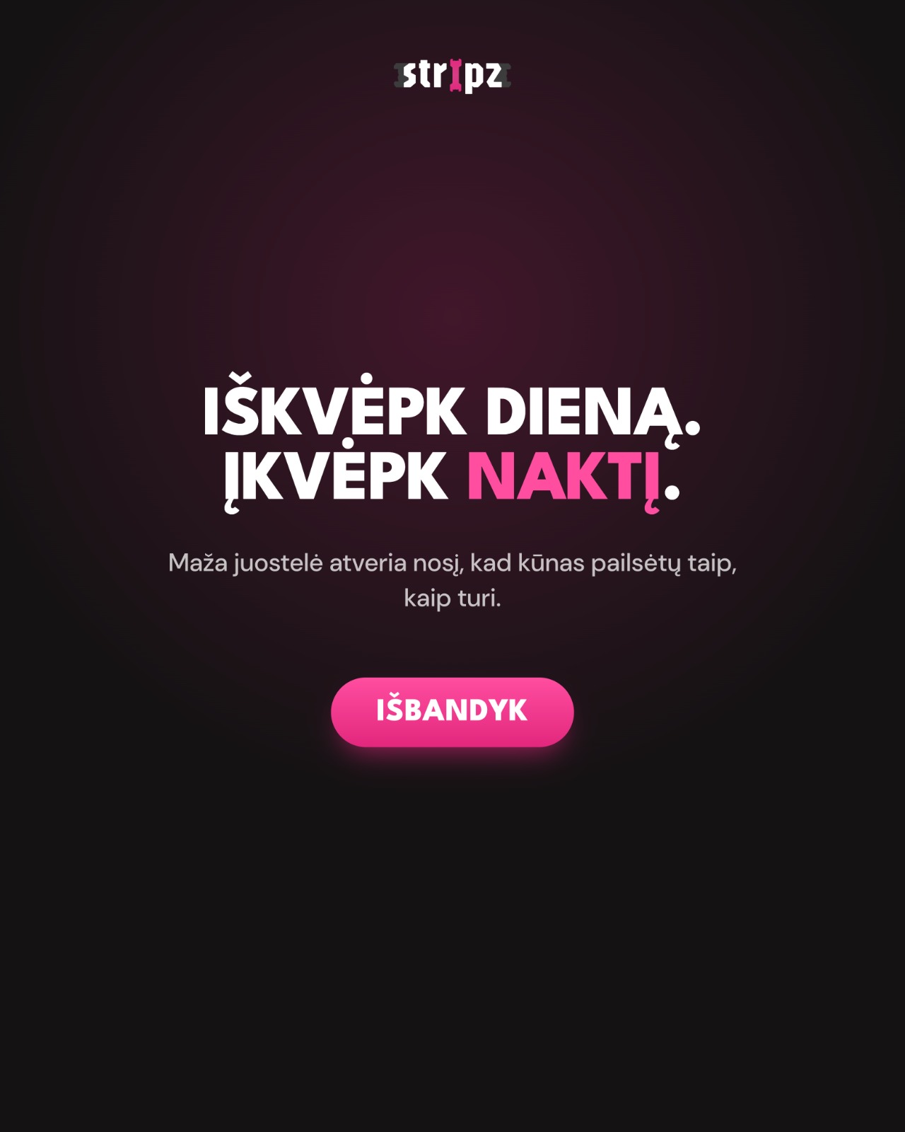 Stripz Facebook ad