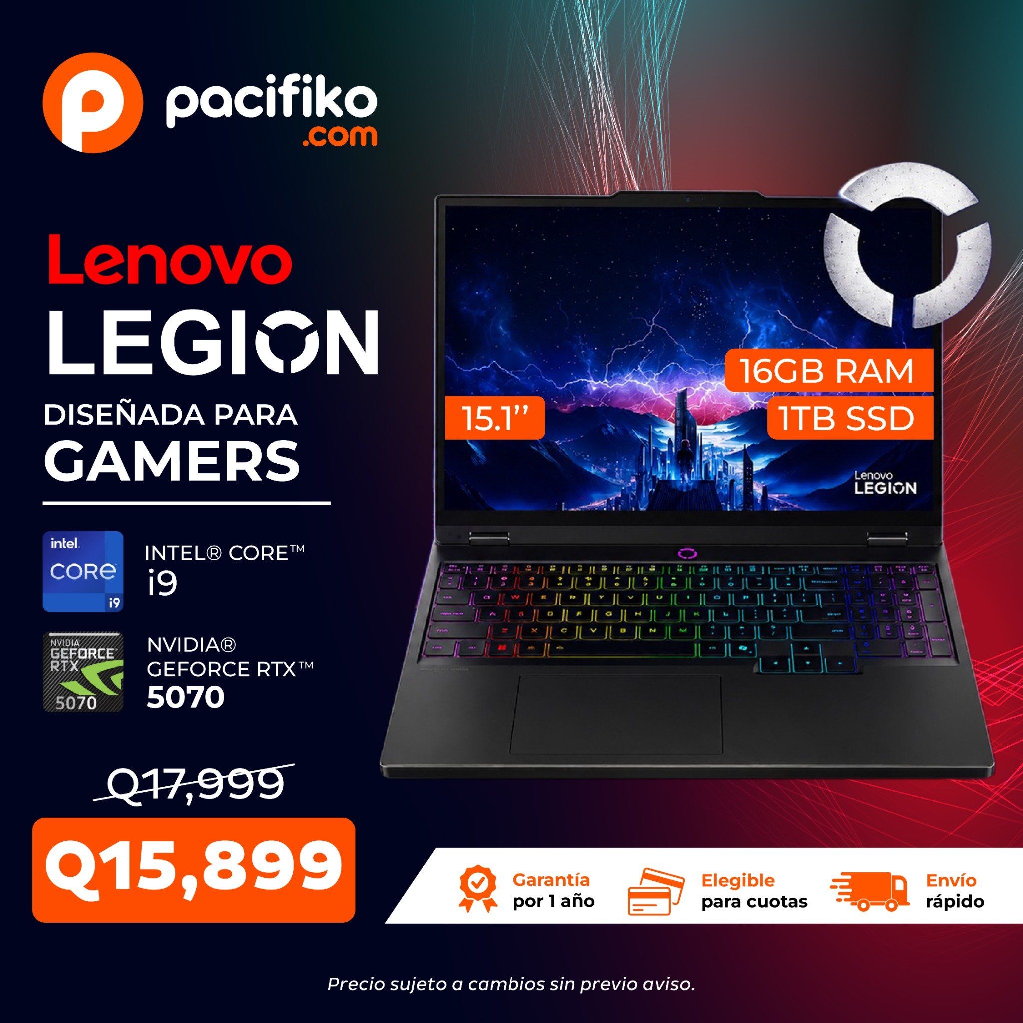 Pacifiko.com Facebook ad: Mira productos y precios aquí