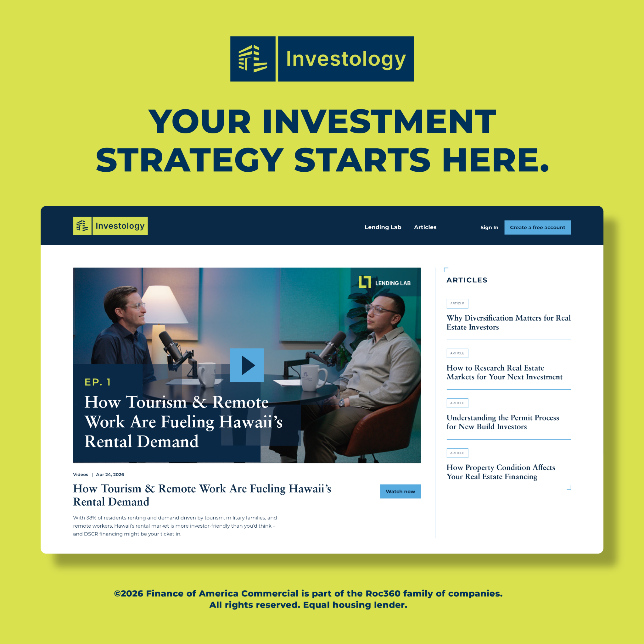 Finance of America Commercial Facebook ad: Not Sure Where to Start?